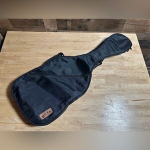 Kaces Acoustic Guitar Gig Bag Soft Case Black Padded 40” w Strap & Pocket
